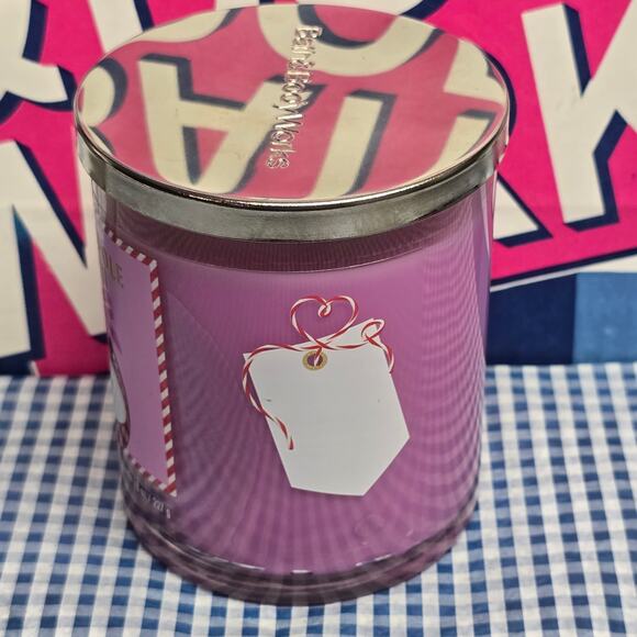 BBW North Pole Punch Single Wick 8 oz. Candle Exclusive Christmas Gift Tag - Picture 2 of 3